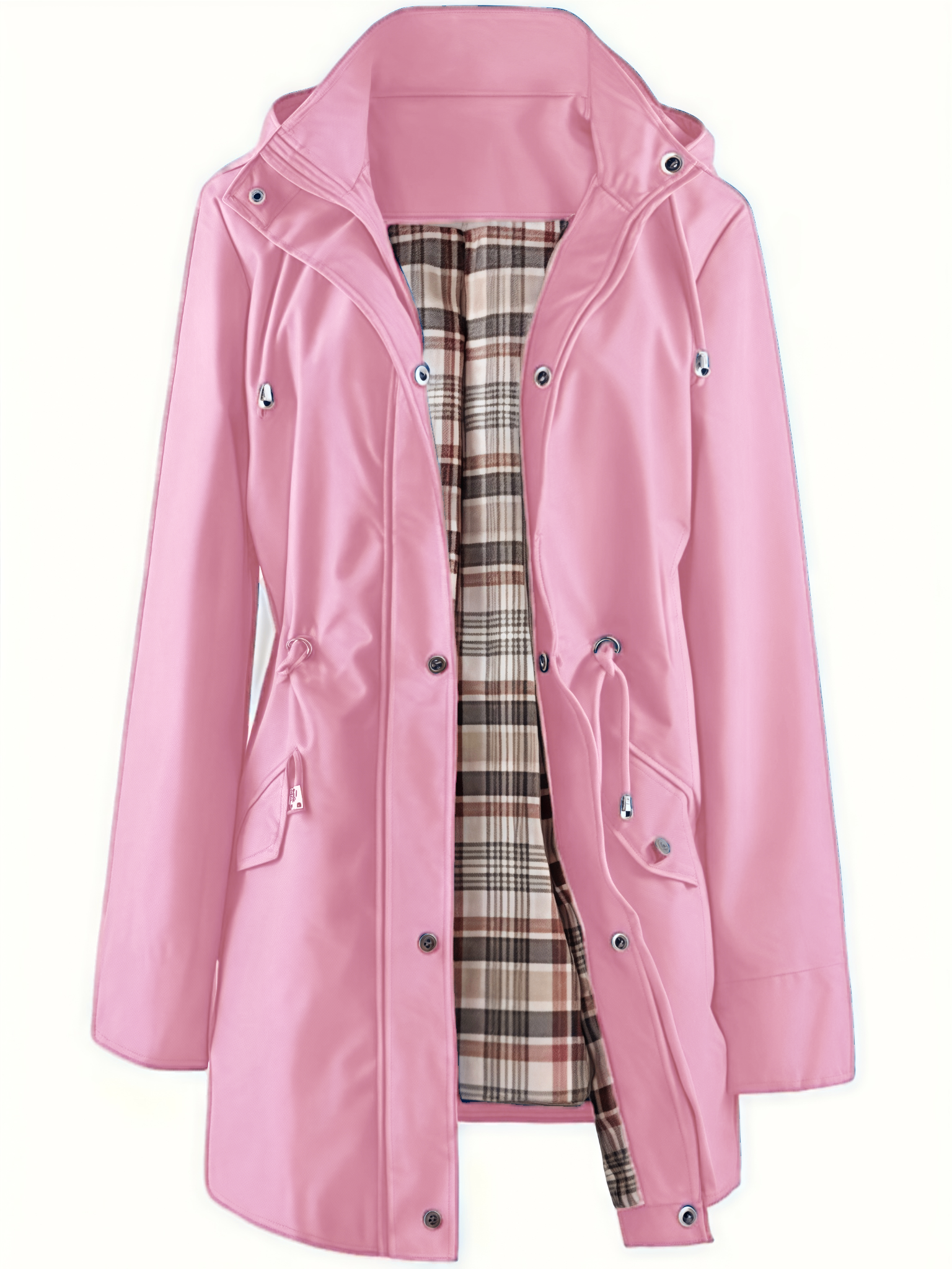 🧥LETZTER TAG 50 % RABATT🌧️💧Ultimative karierte wasserdichte Jacke für Damen🍃