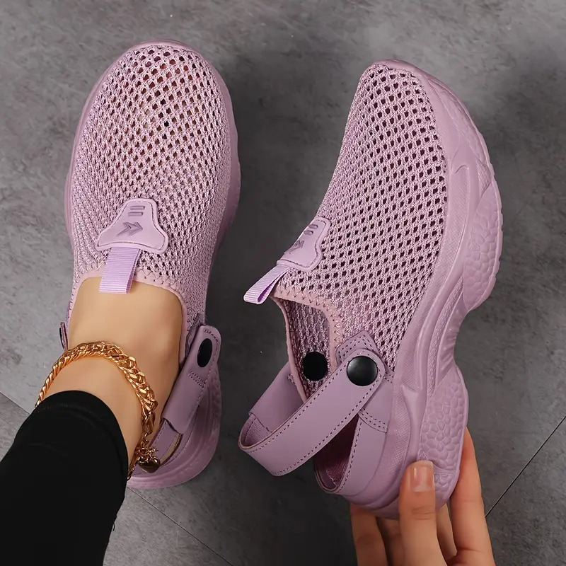 👟EVA-Sohlen federn jeden Schritt ab-Atmungsaktive, rutschfeste und lässige orthopädische Damen-Sneaker