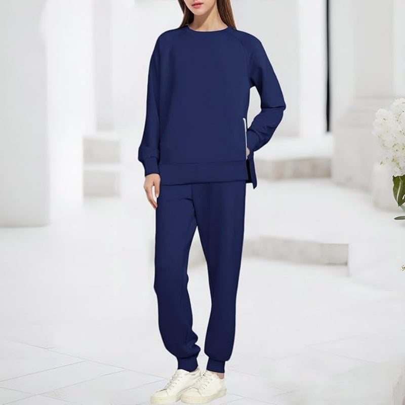 Gemütliches Sweatshirt- und Hosen-Zweiteiler-Set für Damen