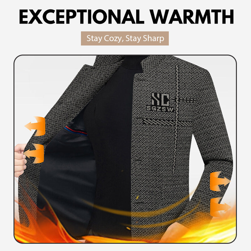 Lässiger warmer Herren-Kurzmantel