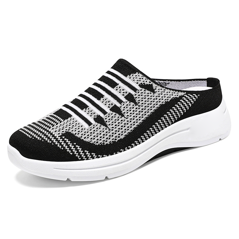 🌞Frühlingserwachen: 50% Rabatt!🔥Damen Rückenoffene Slip-On Sneaker – Atmungsaktives Mesh, Rutschfeste Sohle & Ergonomische Fußstütze, Bequem für Alltag